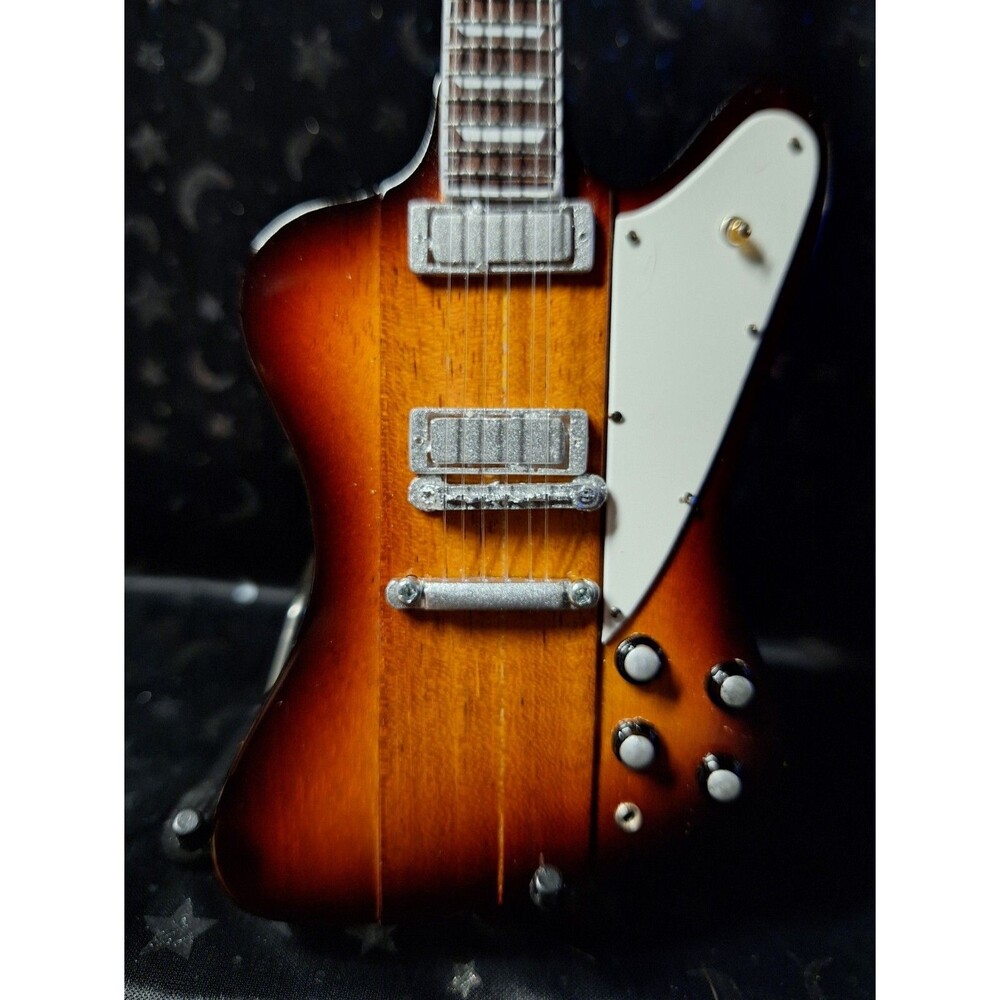 Axe Heaven Fender Jazz Bass Sunburst  FJ-001 Mini Guitar Replica - New